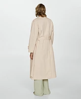 Mango Women's Double-Button Trench Coat