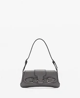 Mango Women's Buckles Detail Shoulder Bag