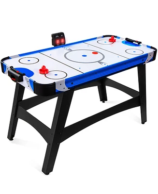 Best Choice Products 58in Mid-Size Air Hockey Table for Game Room w/ 2 Pucks, 2 Pushers, Led Score Board, 12V Motor