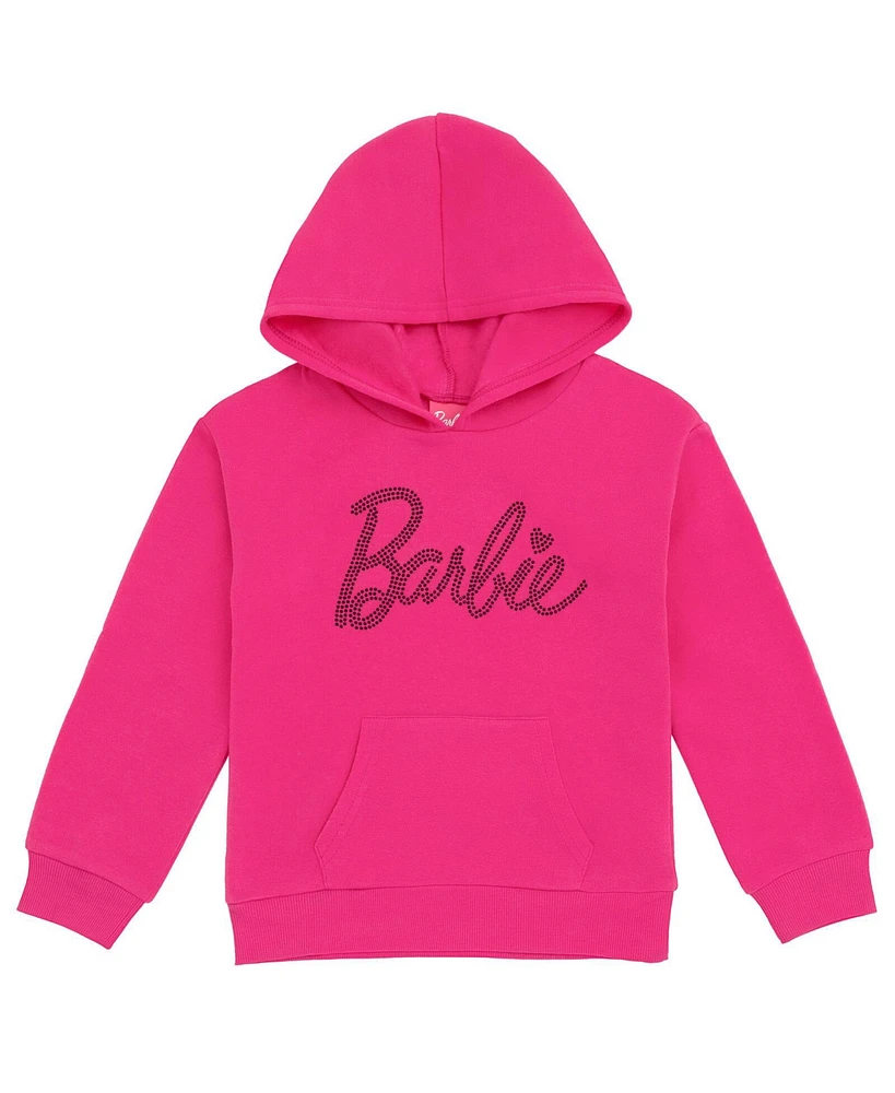 Barbie Girls Fleece Pullover Hoodie to