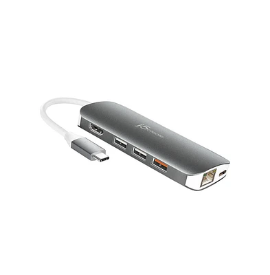 j5create JCD384 Usb-c 10-in-1 Multi Adapter