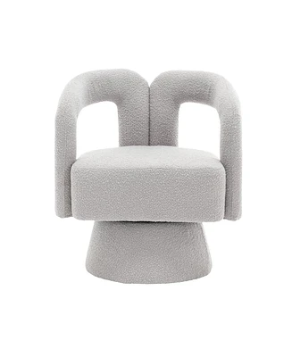 Mondawe Orange 360 Degree Swivel Cuddle Barrel Accent Chairs for Living Room