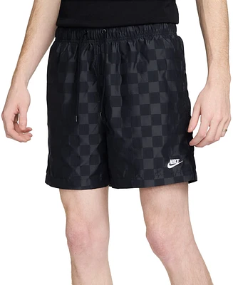 Nike Men's Club Flow Checker Logo Shorts