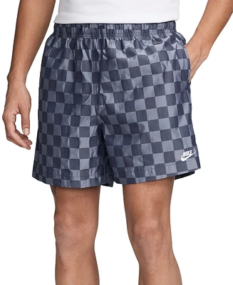 Nike Men's Club Flow Checker Logo Shorts