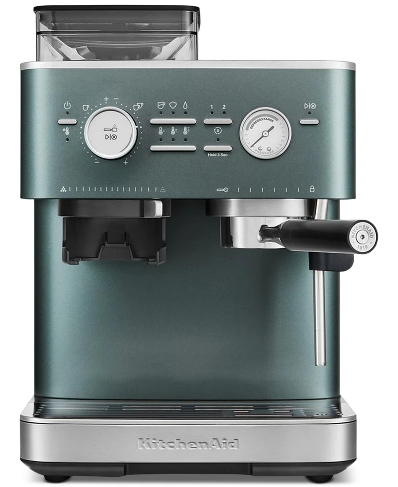 KitchenAid Semi Automatic Espresso Machine with Burr Grinder, KES6551