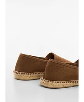 Mango Men's Jute Suede Leather Espadrilles