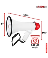 5 Core Megaphone Bullhorn Speaker 40W Bull Horn Battery Power Cheer Megafono 1000 Yard Range Loudspeaker