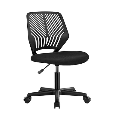 Yaheetech Office Chair Armless Desk Chair Mid Back Swivel Chair