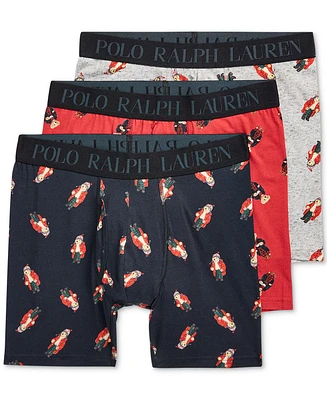 Polo Ralph Lauren Men's 3-Pk. Boxer Brief Bear Holiday Gift Set