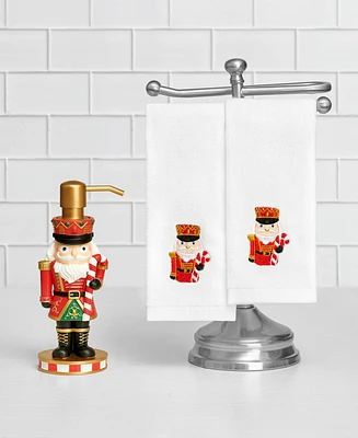 Mistletoe Farms Nutcracker Soap Pump & Hand Towels 3-Pc. Boxed Set