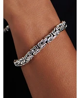 Devata Borobudur Oval 10mm Chain Bracelet in Sterling Silver