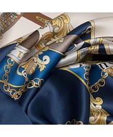 Moment Time - Hand Rolled Silk Foulard for Women