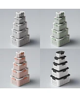 Fc Design Design- 5 Pcs Premium Food Preservation Storage Container Box Set