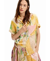 Desigual Women's Floral patchwork shirt