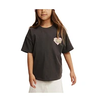 Cotton On Little Girls License Drop Shoulder Short Sleeve Tee