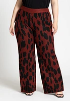 Eloquii Plus Animal Print Pant