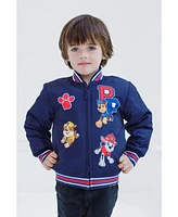 Paw Patrol Boys Zip Up Varsity Bomber Jacket to (2T - 7-8)