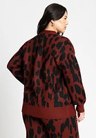 Eloquii Plus Printed Longline Cardigan
