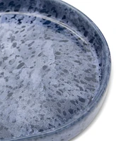 Lavender and Sage Blue Speckled Stoneware 3-Pc. Bathroom Accessory Set