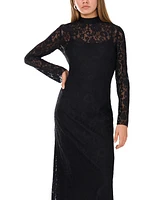 Vince Camuto Women's Lace-Detail Long-Sleeve Maxi Dress