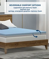 Therapedic Premier 4" Reversible Gel Memory Foam Mattress Topper, Queen, Exclusively at Macy's