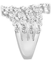 Effy Lab Grown Diamond Openwork Cluster Statement Ring (2-3/4 ct. t.w.) in 14k White Gold