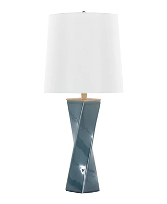 LumiSource 27" Ceramic Grandview Gallery Curvo Square Table Lamp