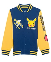 Pokemon Big Boys Pikachu Varsity Jacket