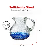 Amici Home Catalina Pitcher - Aqua