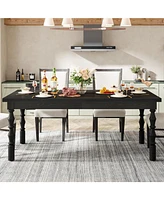 Tribesigns 62” Wood Dining Table for 4