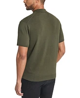 Kennth Cole Men's Slim-Fit 4-Way Stretch Sweater-Knit Polo Shirt