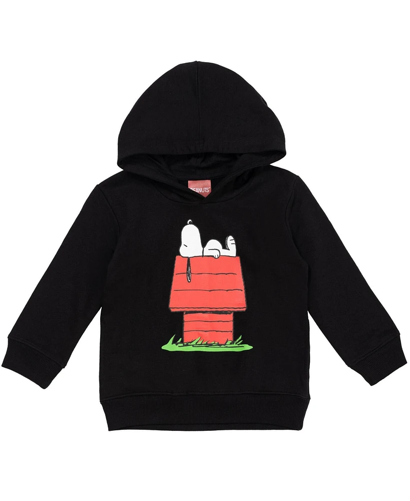 Peanuts Boys Snoopy Fleece Pullover Hoodie Toddler to Big Kid