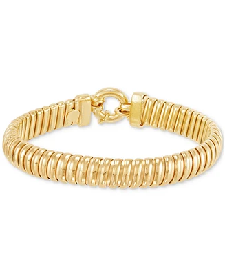 Tubogas Link Statement Bracelet in 18k Gold-Plated Sterling Silver