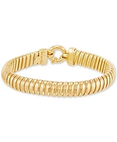 Tubogas Link Statement Bracelet in 18k Gold-Plated Sterling Silver