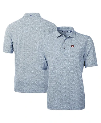 Cutter & Buck Men's Auburn Tigers Alumni Logo DryTec Virtue Eco Pique Botanical Print Polo