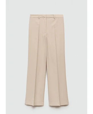 Mango Women's Pleat Straight Trousers