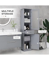 Slickblue Grey Bathroom Storage Cabinet – Elegant and Functional Solution for Bathroom Organization