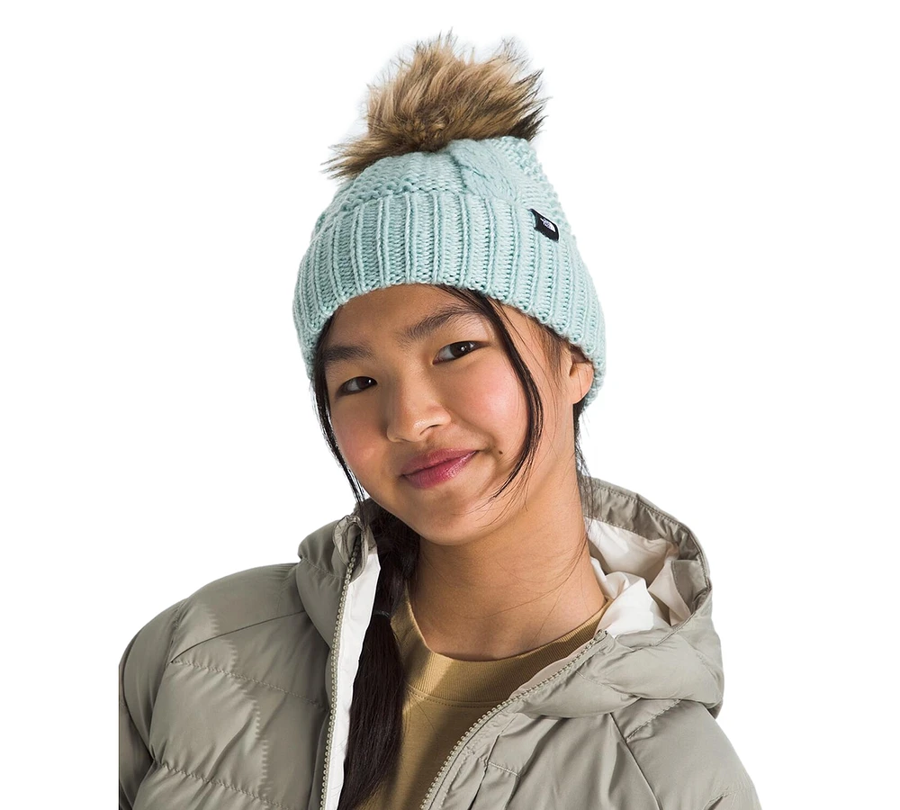 The North Face Big Kids Oh Mega Faux-Fur Pom Beanie