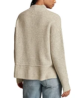 Lucky Brand Women's Mock Neck Waffle-Knit Sweater