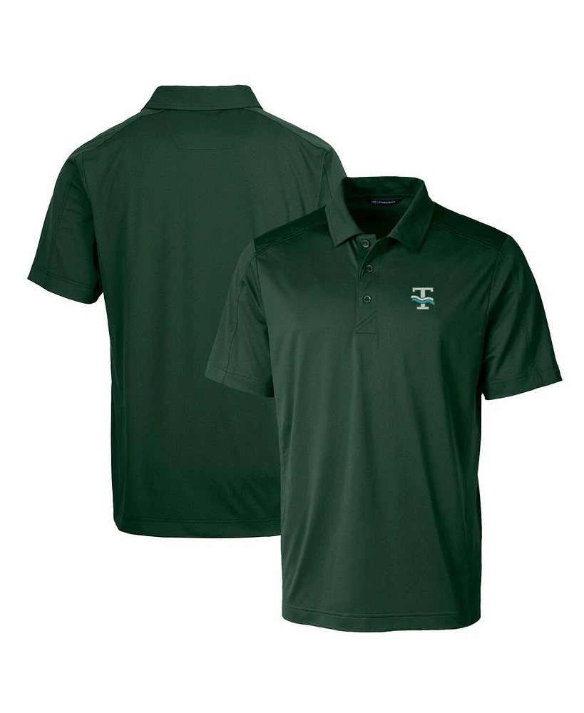 Cutter & Buck Tulane Wave Primary Team Logo Prospect Textured Stretch Polo