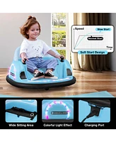 Costway 12V Electric 360° Spin Car Toy Ride on Bumper for Toddlers with Remote Control