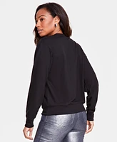 I.n.c. International Concepts Women's Embellished Crewneck Sweater, Created for Macy's