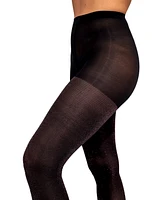 Hue Women's Faux-Translucent Fleece-Lined Tights U24206