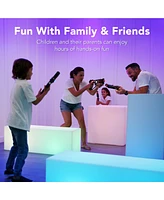 Best Choice Products Set of 4 Rechargeable Laser Tag Blasters, No Vests Needed w/ Docking Station, 4 Settings