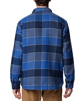 Columbia Men's Windward Ii Snap-Front Sherpa Lined Plaid Shirt Jacket