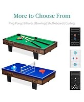 Best Choice Products 11-in-1 Kids Combo Game Set w/ Ping Pong, Foosball, Air Hockey, 5 Accessory Bags