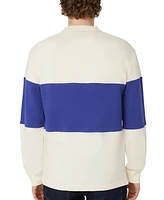 Frank And Oak Men's Relaxed Fit Long Sleeve Rugby Stripe Crewneck Sweater