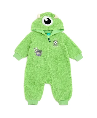 Monsters Inc. Baby Boys Zip Up Cosplay Coverall Cozy Sherpa