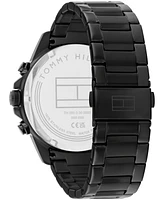 Tommy Hilfiger Men's Multifunction Ionic Plated Black Stainless Steel Bracelet Watch 46mm