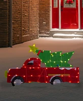 Northlight 36" Led Lighted Truck with Christmas Tree Outdoor Decoration